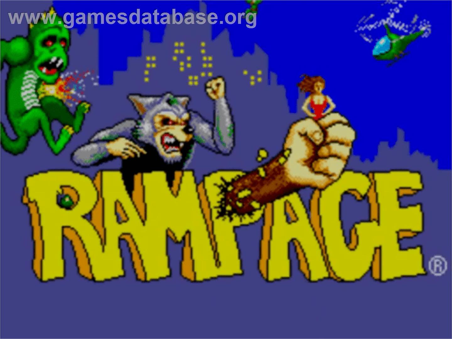 Rampage - Sega Master System - Artwork - Title Screen
