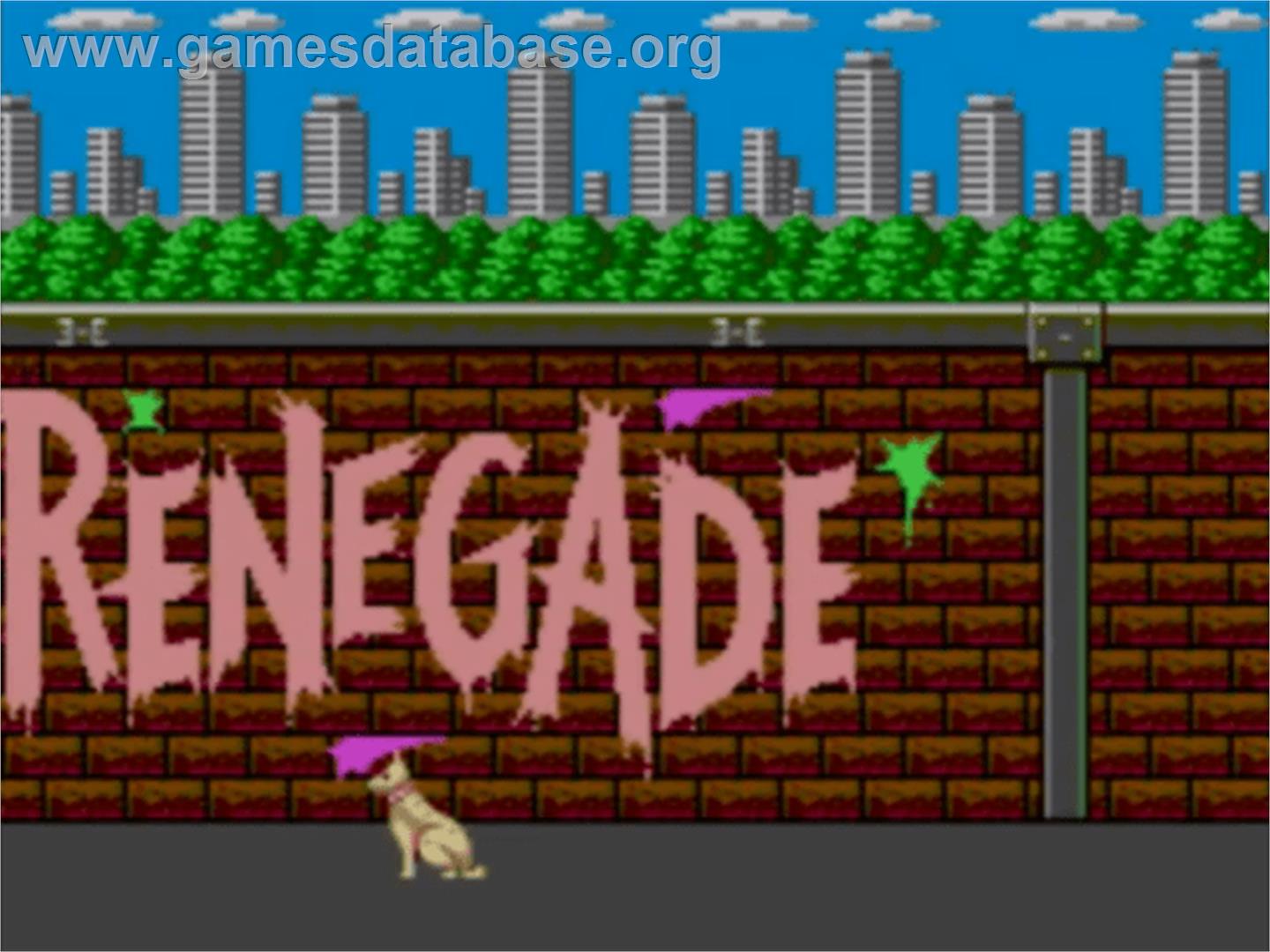 Renegade - Sega Master System - Artwork - Title Screen