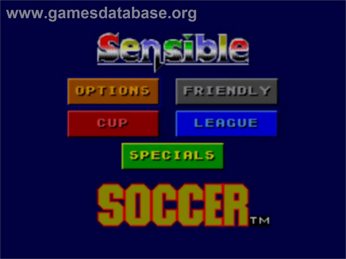 Sensible Soccer: European Champions: 92/93 Edition - Sega Master System - Artwork - Title Screen