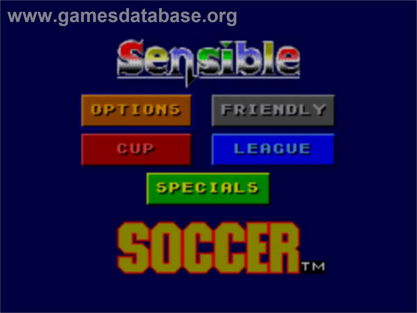 Sensible Soccer - European Champions - Sega Master System - Artwork - Title Screen