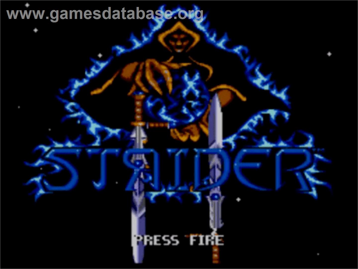 Strider 2 - Sega Master System - Artwork - Title Screen