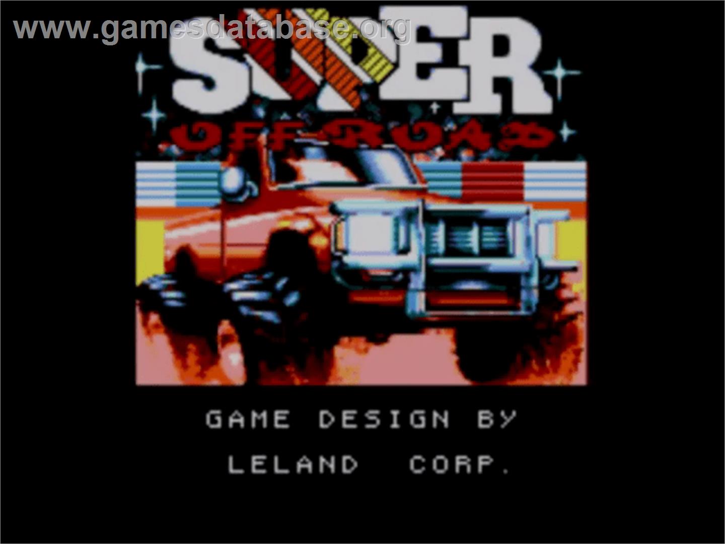 Super Off Road - Sega Master System - Artwork - Title Screen