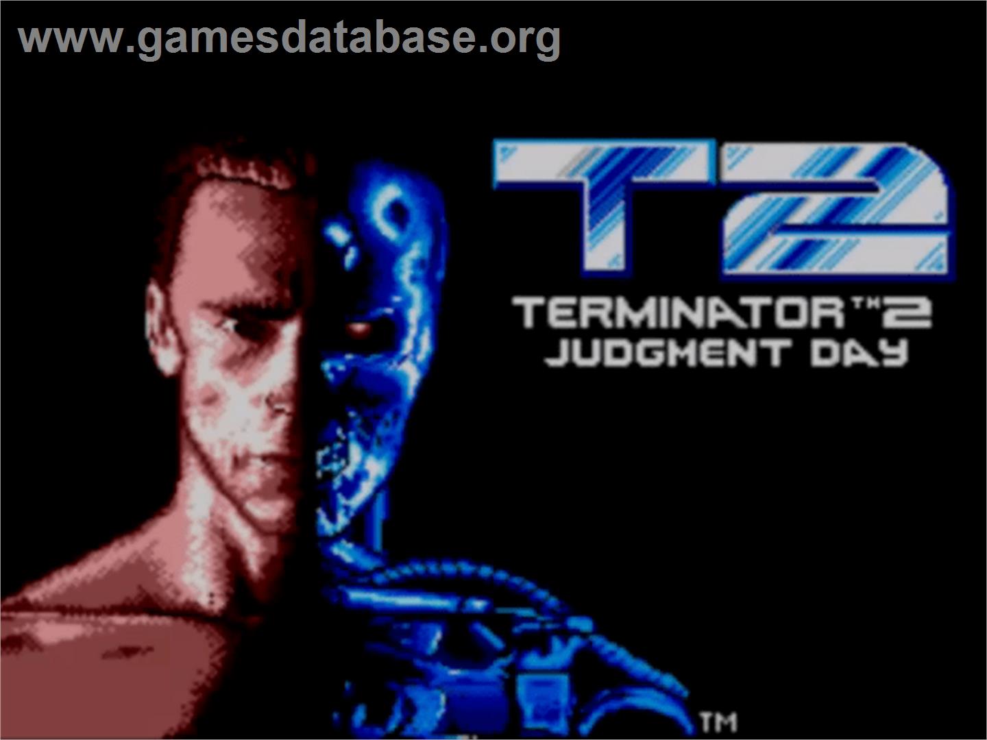 Terminator 2 - Judgment Day - Sega Master System - Artwork - Title Screen