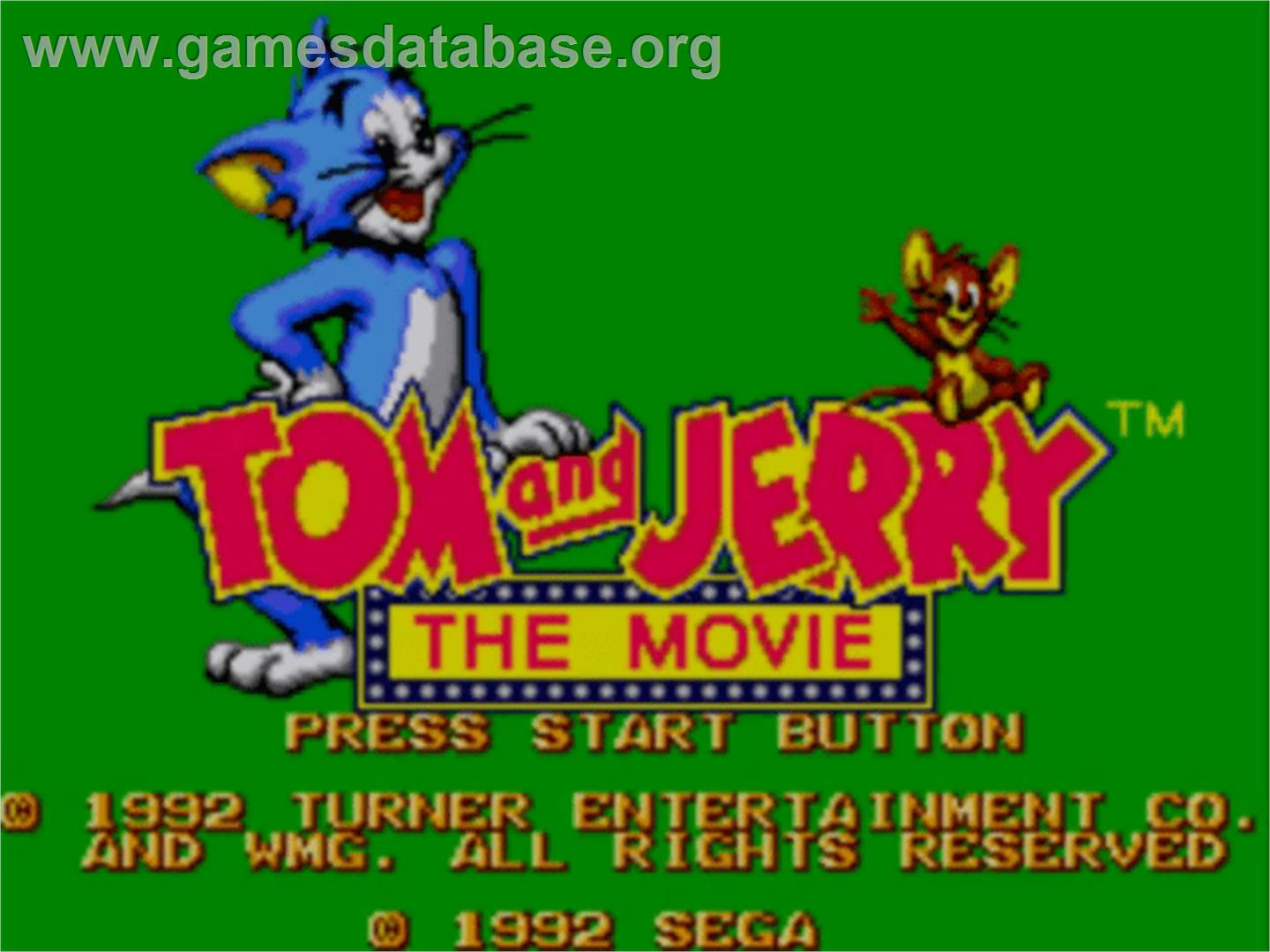 Tom And Jerry - The Movie - Sega Master System - Artwork - Title Screen