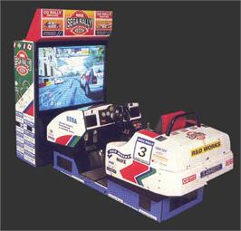 Arcade Cabinet for Sega Rally Championship.