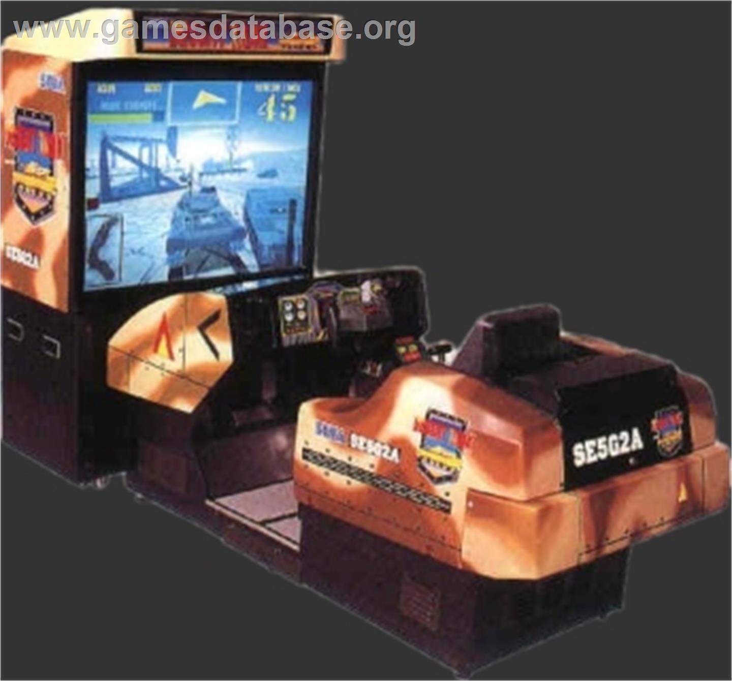 Desert Tank - Sega Model 2 - Artwork - Cabinet