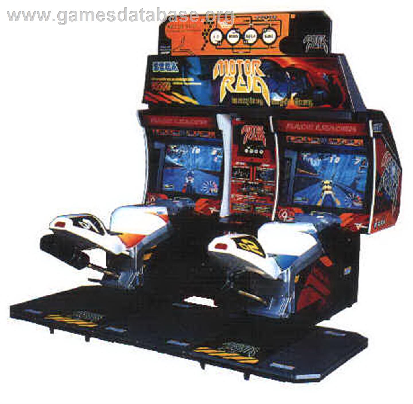 Motor Raid - Sega Model 2 - Artwork - Cabinet