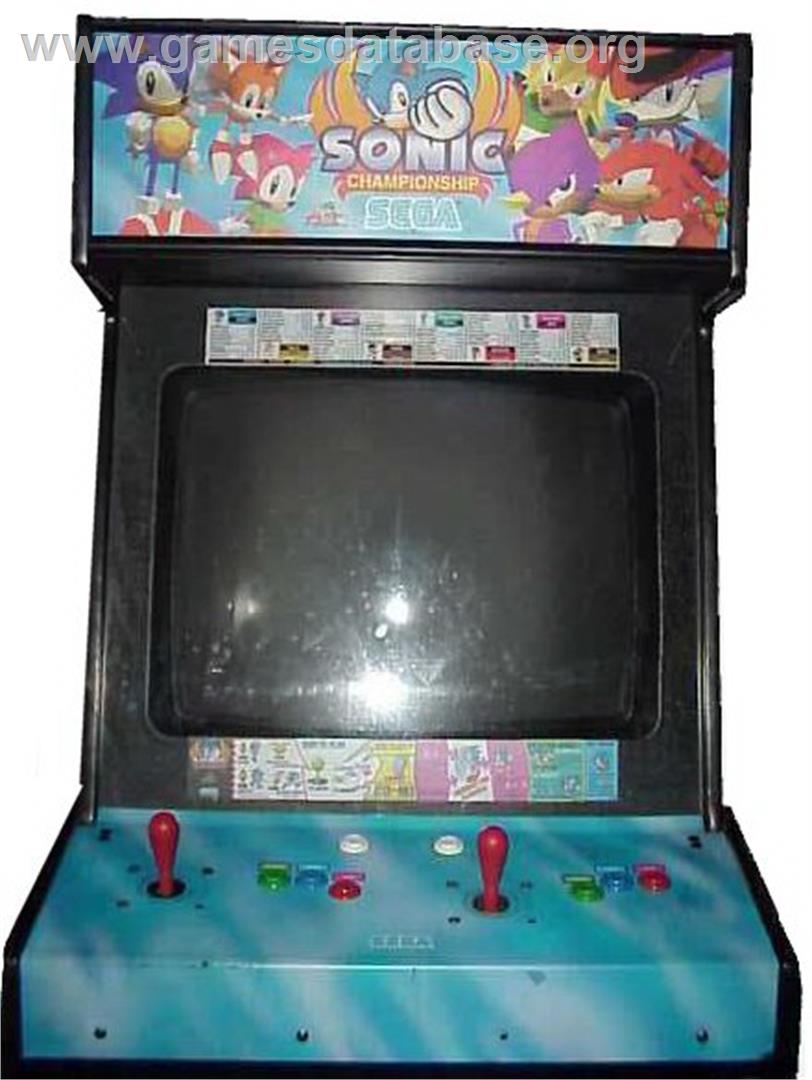 Sonic Championship - Sega Model 2 - Artwork - Cabinet