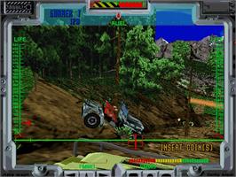 In game image of Behind... Enemy Lines on the Sega Model 2.
