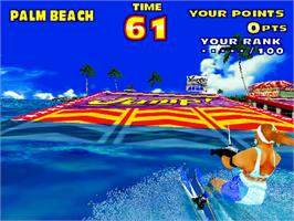 In game image of Sega Water Ski on the Sega Model 2.