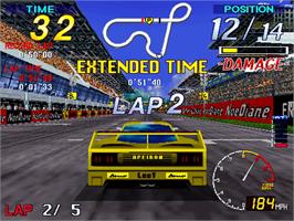 In game image of Super GT 24h on the Sega Model 2.