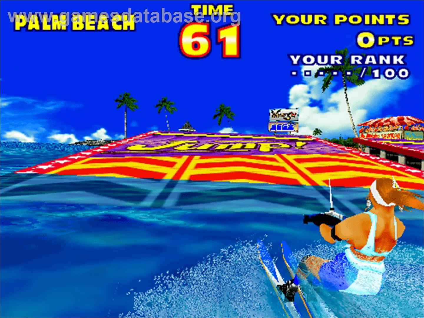 Sega Water Ski - Sega Model 2 - Artwork - In Game