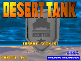 Title screen of Desert Tank on the Sega Model 2.