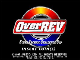 Title screen of Over Rev on the Sega Model 2.