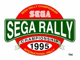 Title screen of Sega Rally Championship on the Sega Model 2.