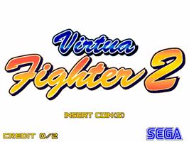 Title screen of Virtua Fighter 2 on the Sega Model 2.