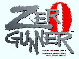 Title screen of Zero Gunner on the Sega Model 2.
