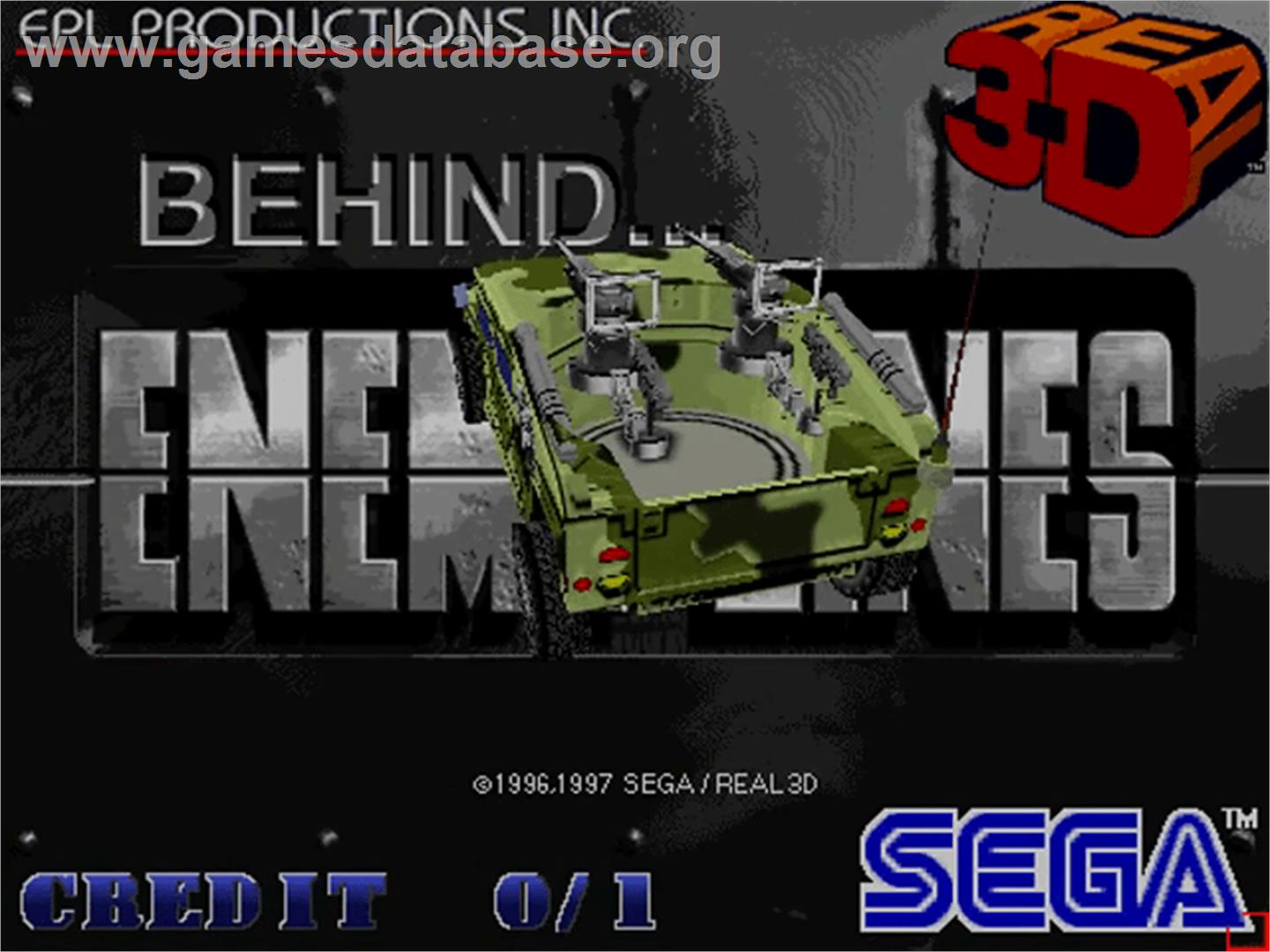Behind... Enemy Lines - Sega Model 2 - Artwork - Title Screen