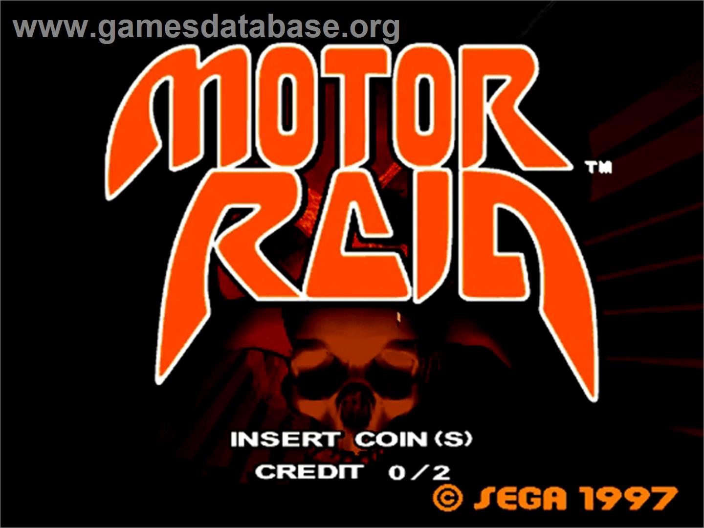 Motor Raid - Sega Model 2 - Artwork - Title Screen