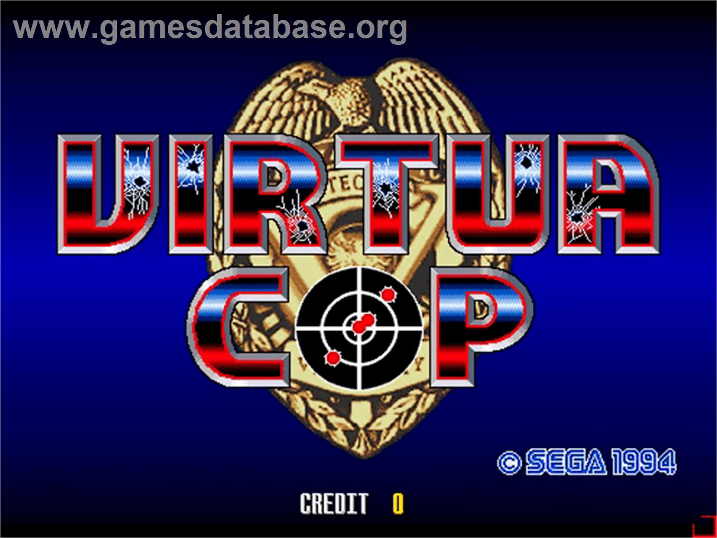 Virtua Cop - Sega Model 2 - Artwork - Title Screen