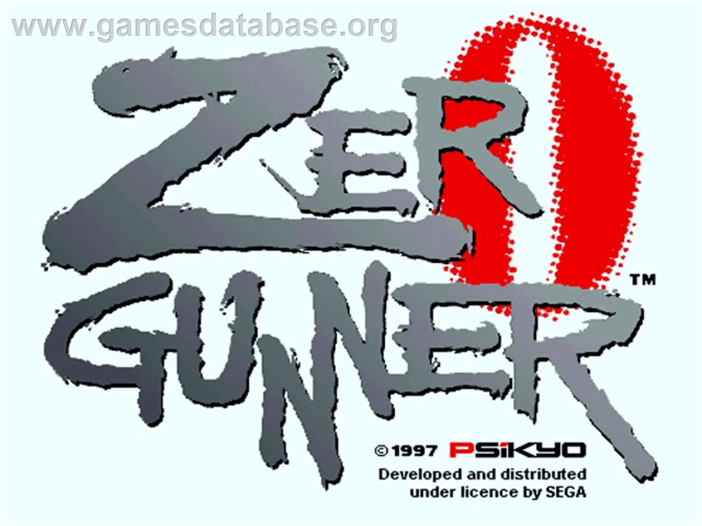 Zero Gunner - Sega Model 2 - Artwork - Title Screen