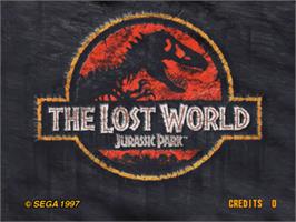 Title screen of Lost World - Jurassic Park, The on the Sega Model 3.