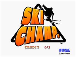 Title screen of Ski Champ on the Sega Model 3.