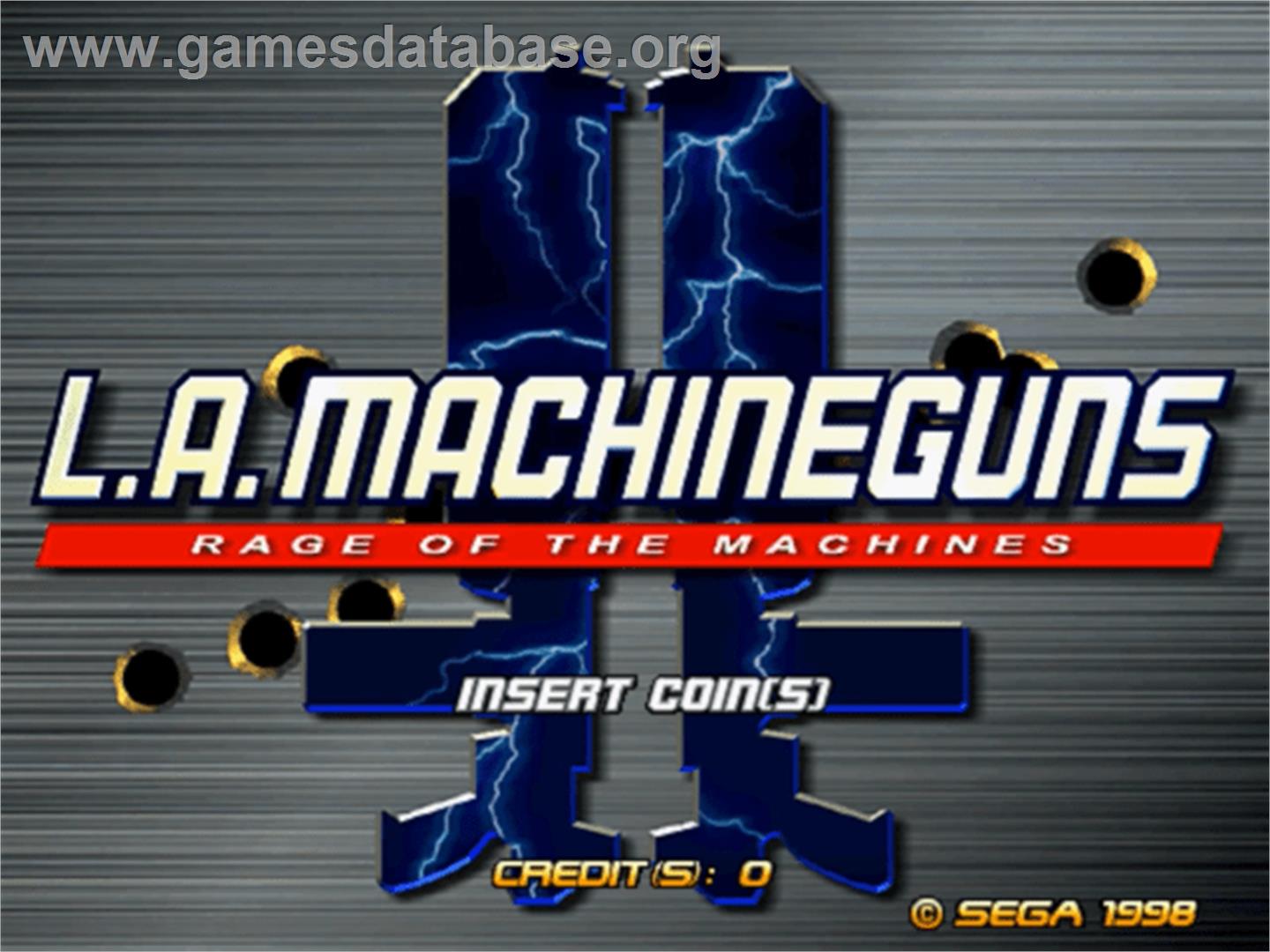 L.a. Machineguns - Sega Model 3 - Artwork - Title Screen