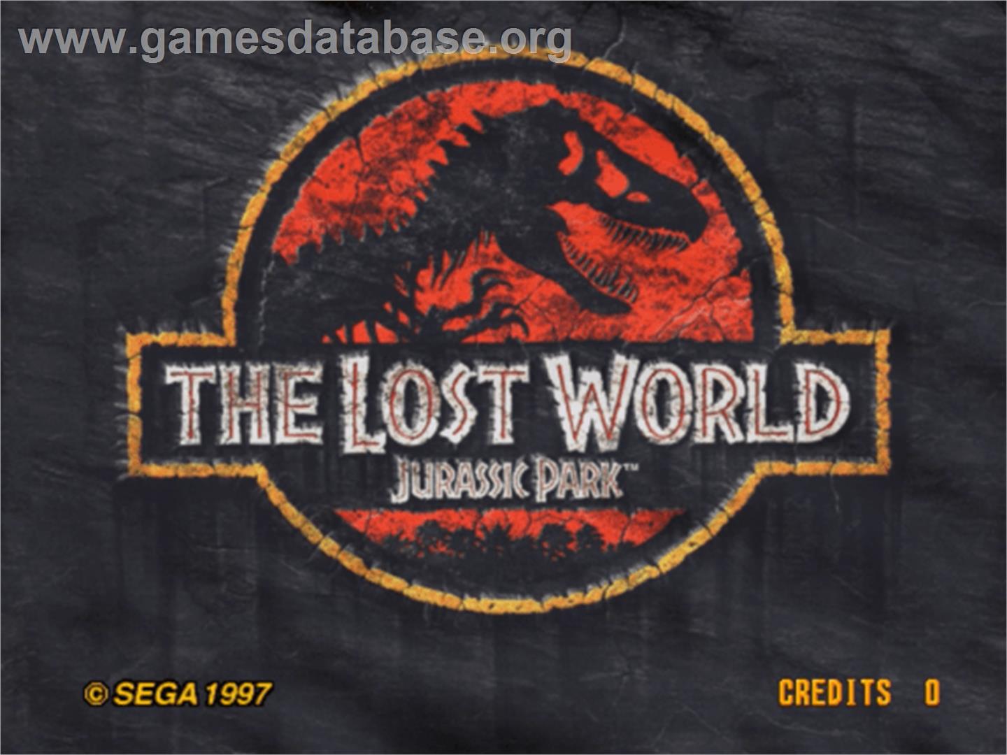 Lost World - Jurassic Park, The - Sega Model 3 - Artwork - Title Screen