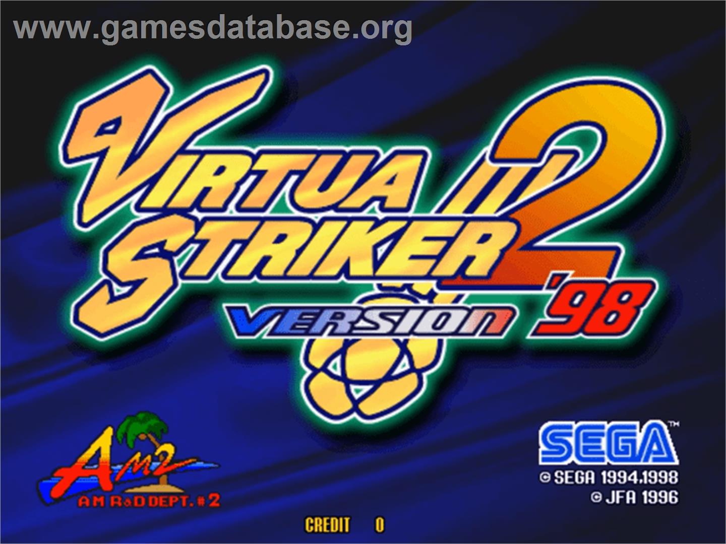 Virtua Striker 2 '98 - Sega Model 3 - Artwork - Title Screen