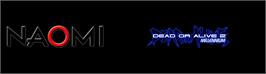 Arcade Cabinet Marquee for Dead Or Alive 2 Millennium.
