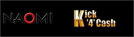 Arcade Cabinet Marquee for Kick '4' Cash.