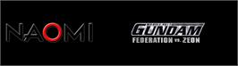 Arcade Cabinet Marquee for Mobile Suit Gundam: Federation VS Zeon.