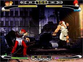 In game image of Capcom Vs. Snk - Millennium Fight 2000 on the Sega Naomi.