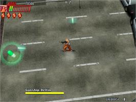 In game image of Gun Spike on the Sega Naomi.
