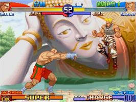 In game image of Street Fighter Zero 3 Upper on the Sega Naomi.