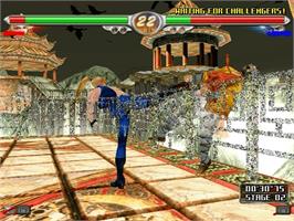 In game image of Virtua Fighter 4 on the Sega Naomi.