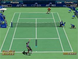 In game image of Virtua Tennis on the Sega Naomi.