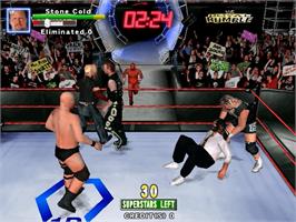 In game image of Wwf Royal Rumble on the Sega Naomi.