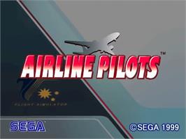 Title screen of Airline Pilots on the Sega Naomi.