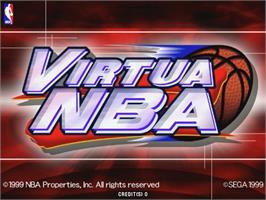 Title screen of Virtua Nba on the Sega Naomi.