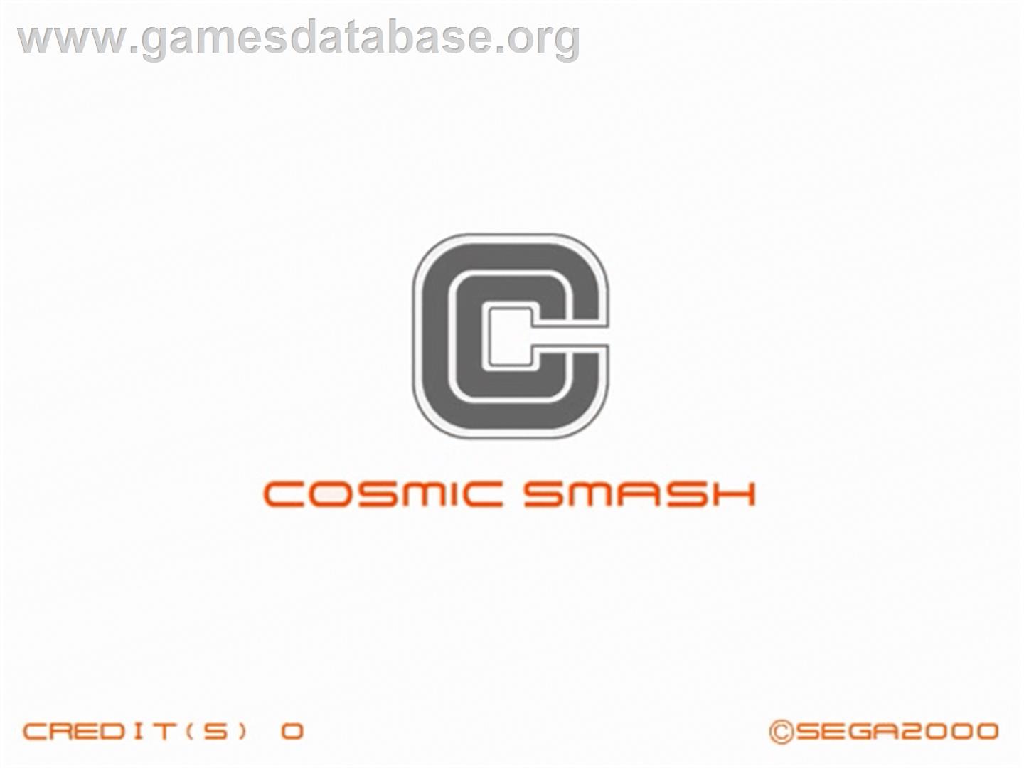 Cosmic Smash - Sega Naomi - Artwork - Title Screen