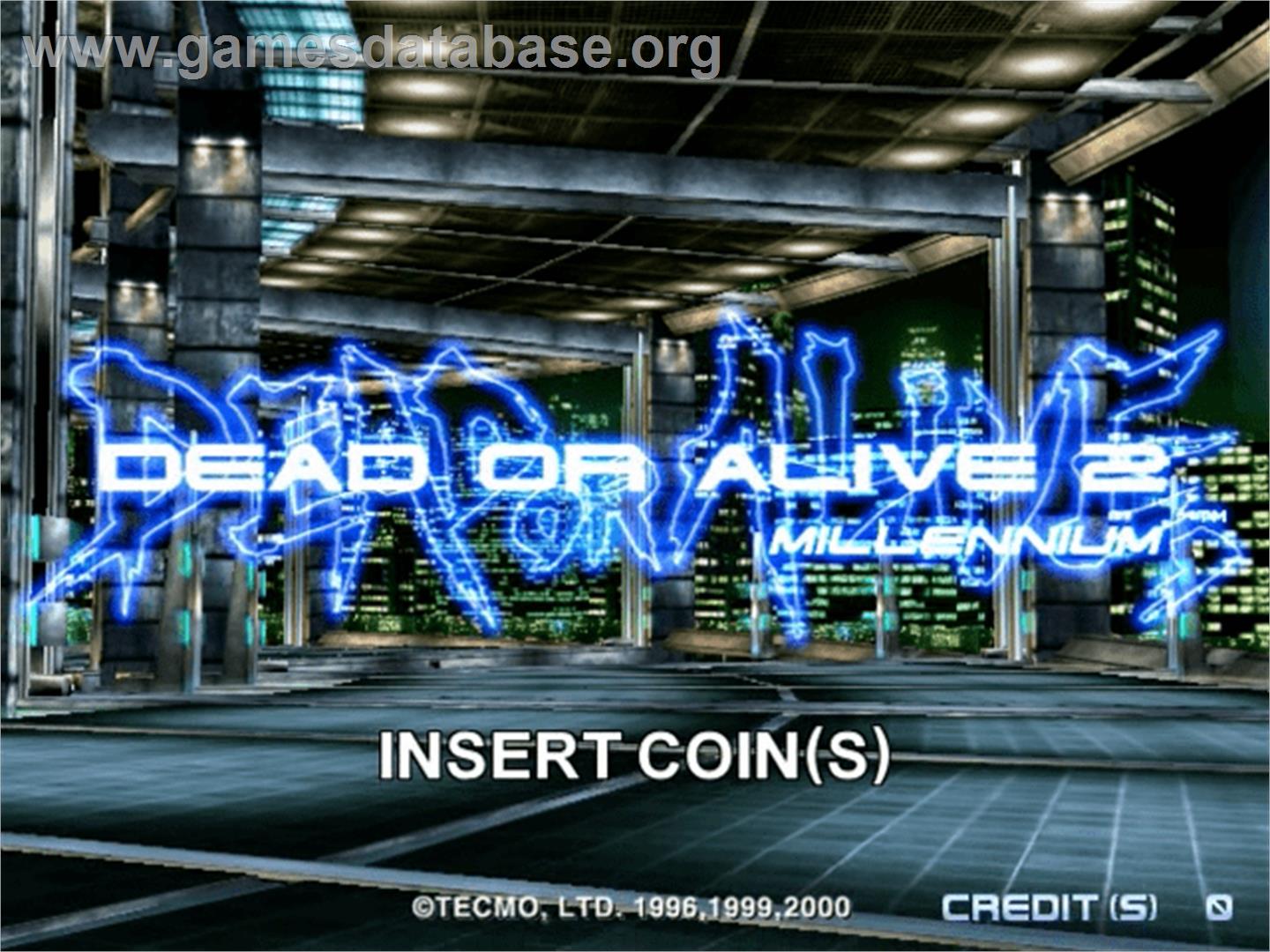 Dead Or Alive 2 Millennium - Sega Naomi - Artwork - Title Screen