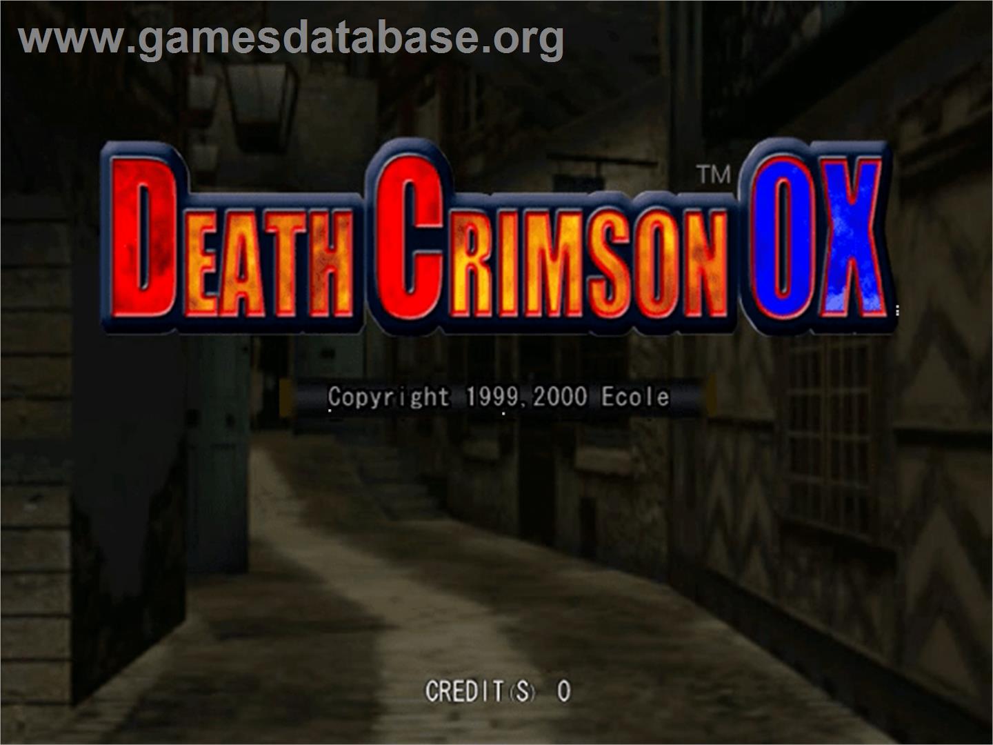 Death Crimson Ox - Sega Naomi - Artwork - Title Screen