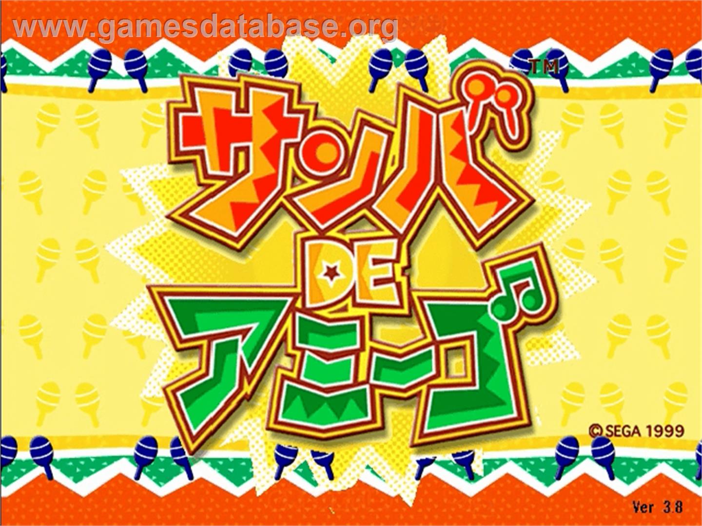 Samba De Amigo - Sega Naomi - Artwork - Title Screen