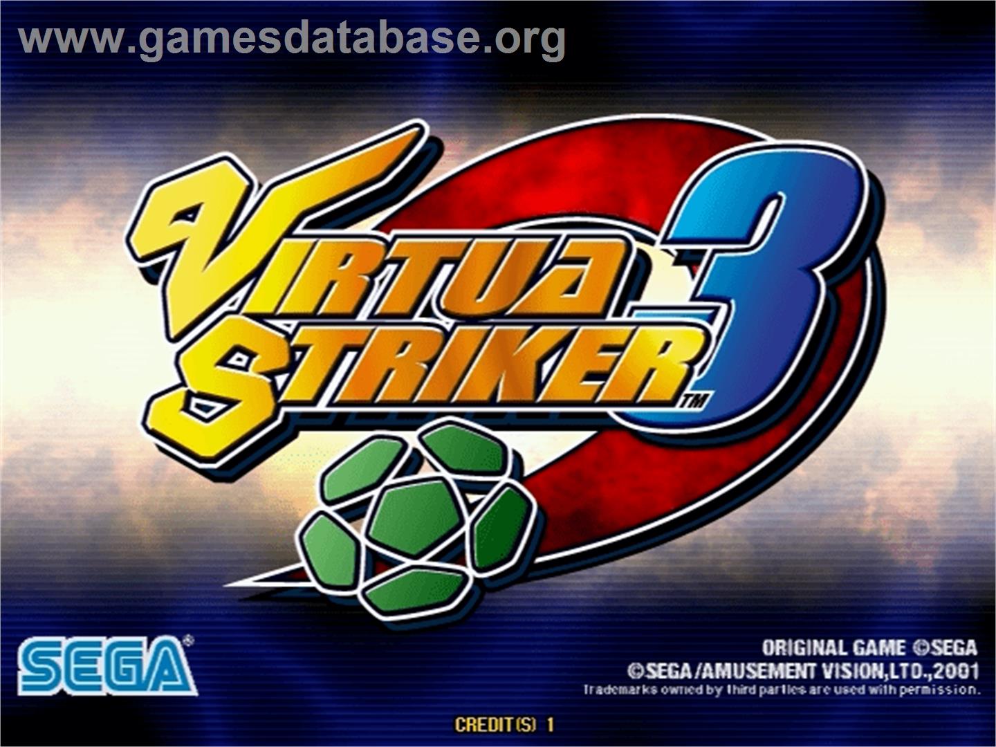 Virtua Striker 3 - Sega Naomi - Artwork - Title Screen