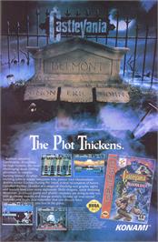 Advert for Castlevania Bloodlines on the Sega Genesis.