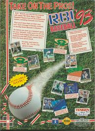 Advert for R.B.I. Baseball '93 on the Sega Genesis.