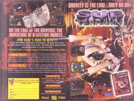 Advert for Sub-Terrania on the Sega Nomad.