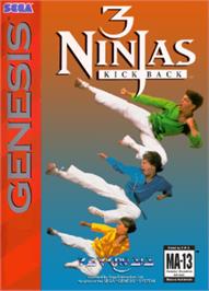 Box cover for 3 Ninjas Kick Back on the Sega Nomad.
